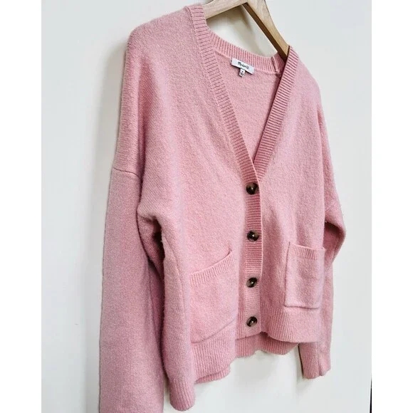 Madewell Cardigan, Forgotten petal In Soft Pink - Picture 3 of 5